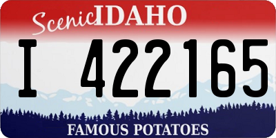 ID license plate I422165