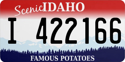 ID license plate I422166