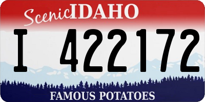 ID license plate I422172