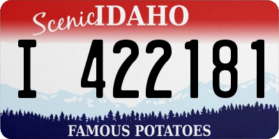 ID license plate I422181