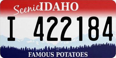 ID license plate I422184