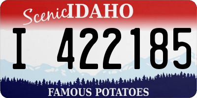 ID license plate I422185