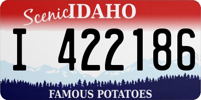 ID license plate I422186