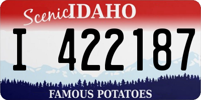 ID license plate I422187