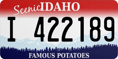 ID license plate I422189