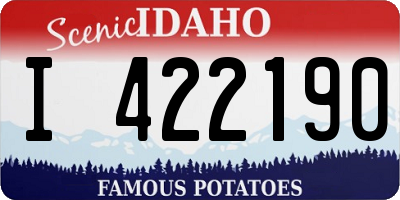 ID license plate I422190