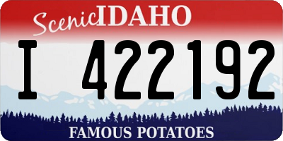 ID license plate I422192