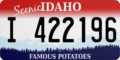 ID license plate I422196