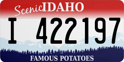 ID license plate I422197