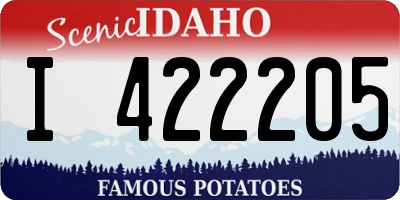 ID license plate I422205