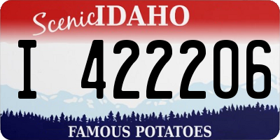 ID license plate I422206