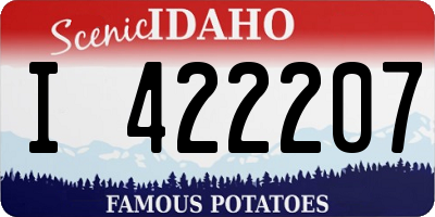 ID license plate I422207