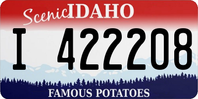 ID license plate I422208