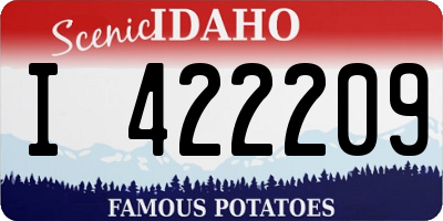 ID license plate I422209
