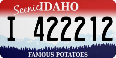 ID license plate I422212