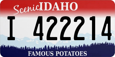 ID license plate I422214