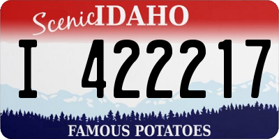 ID license plate I422217