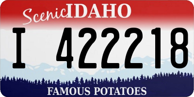 ID license plate I422218