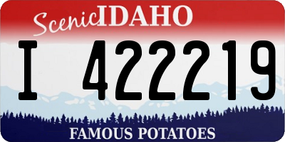 ID license plate I422219