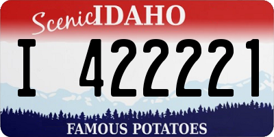 ID license plate I422221