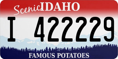 ID license plate I422229