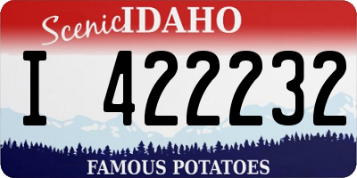 ID license plate I422232