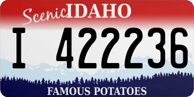 ID license plate I422236