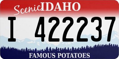 ID license plate I422237