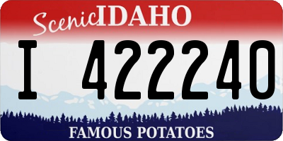 ID license plate I422240