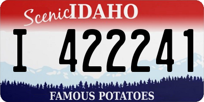 ID license plate I422241