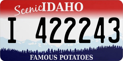 ID license plate I422243
