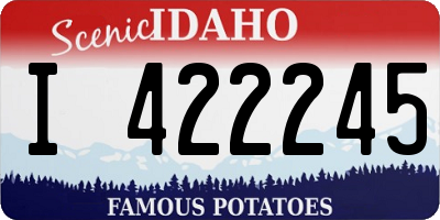 ID license plate I422245