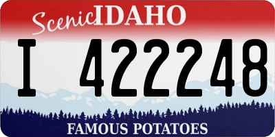 ID license plate I422248