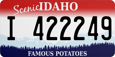 ID license plate I422249