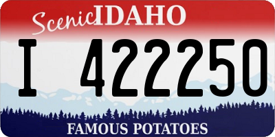 ID license plate I422250
