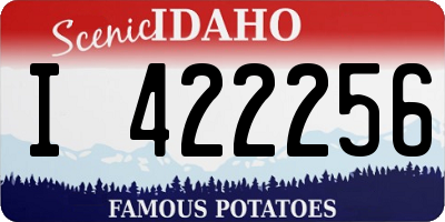 ID license plate I422256
