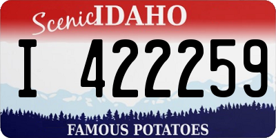 ID license plate I422259