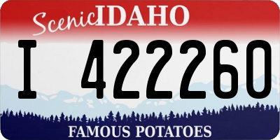 ID license plate I422260