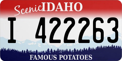 ID license plate I422263