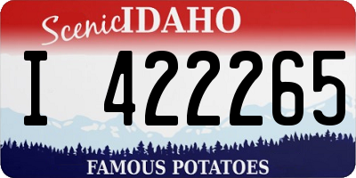 ID license plate I422265