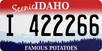 ID license plate I422266