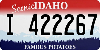 ID license plate I422267