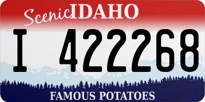 ID license plate I422268