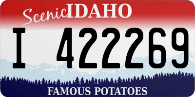 ID license plate I422269