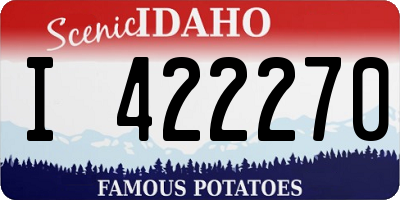 ID license plate I422270
