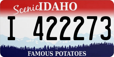 ID license plate I422273