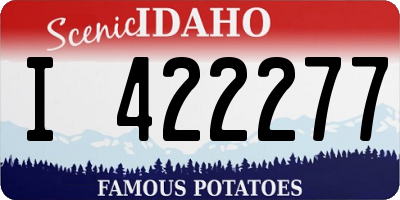 ID license plate I422277