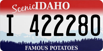 ID license plate I422280