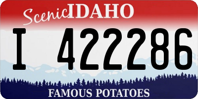 ID license plate I422286