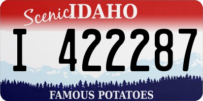 ID license plate I422287